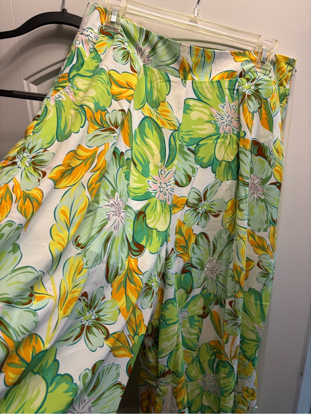 Floral pants in Green and Yellow